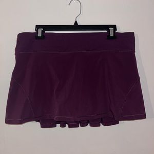 LULULEMON Circuit Breaker tennis skirt, purple eggplant color! size 10!